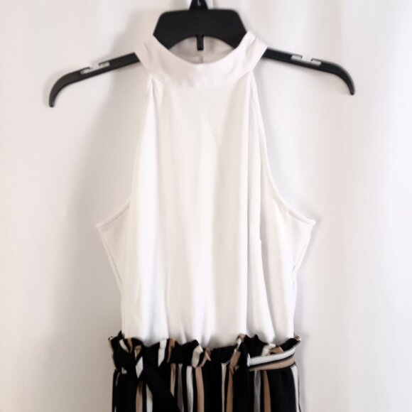 Mi Ami High Neck Sleeveless Jumpsuit Women’s Size M Black Chic Party Outfit - Picture 5 of 6